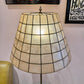 Vintage Capiz Shell Floor Lamp with Sheaf of Wheat Table
