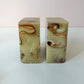 Vintage Faux Green Onyx Bookends