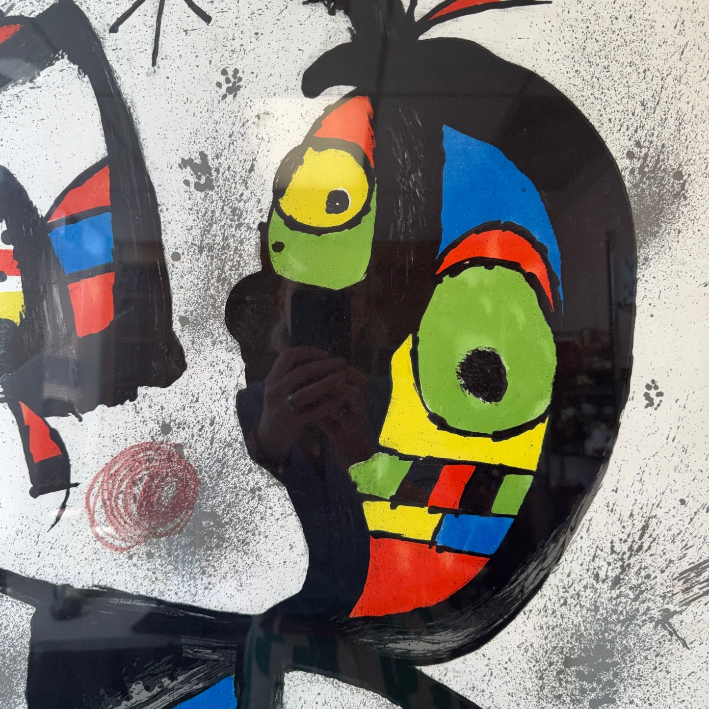 Vintage Framed "Fundació Joan Miro" Exhibition Poster