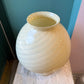 Vintage Pale Yellow Vetri Murano Glass Mushroom Lamp