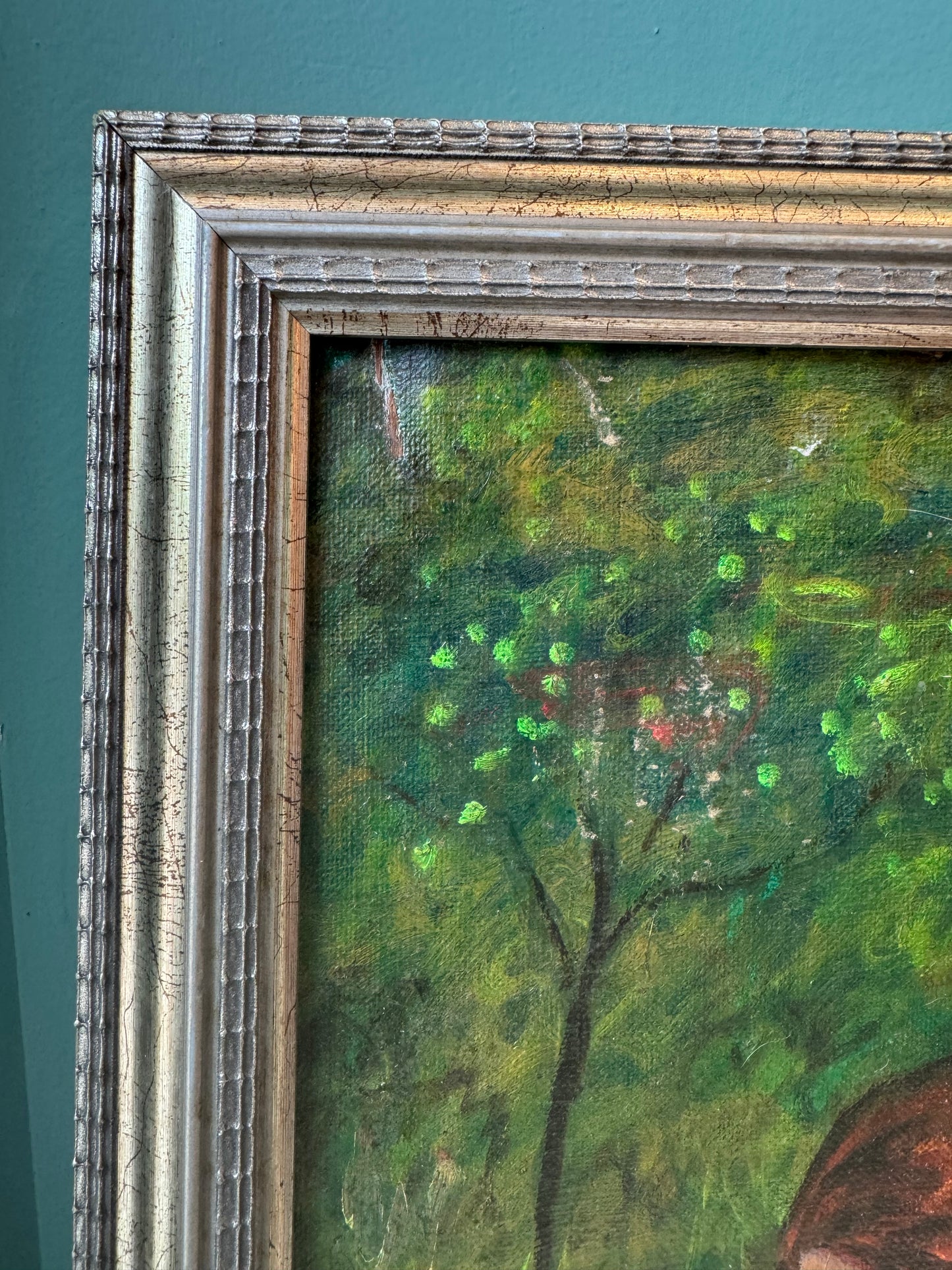 Vintage Original Framed “Bather” Artwork