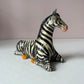 Vintage Paper Mache Zebra Statue