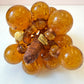 Vintage Amber Murano Glass Grape Cluster