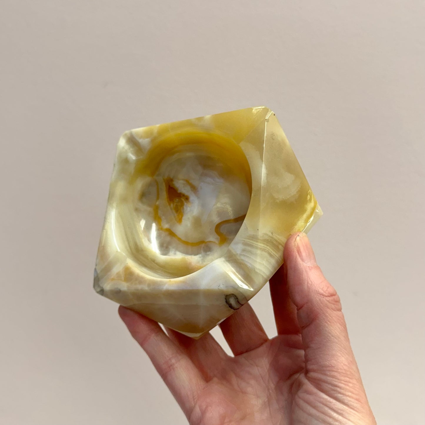 Vintage Onyx Stone Ashtray