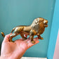Vintage Solid Brass Lion Figurine