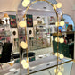 1980's Light Up Lucite Vanity and Stool by Hill Manufacturing