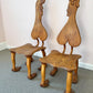 Pair of 1980 Andrew Willner Figure Chairs/Signed and Dated