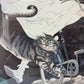 Vintage 1978 Philippe Noyer Art Expo Poster 'Girl on Bike'- Framed