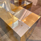 *ON HOLD. Vintage Paul Evans Style Mixed Metal 'Cityscape' Stepped Pedestal
