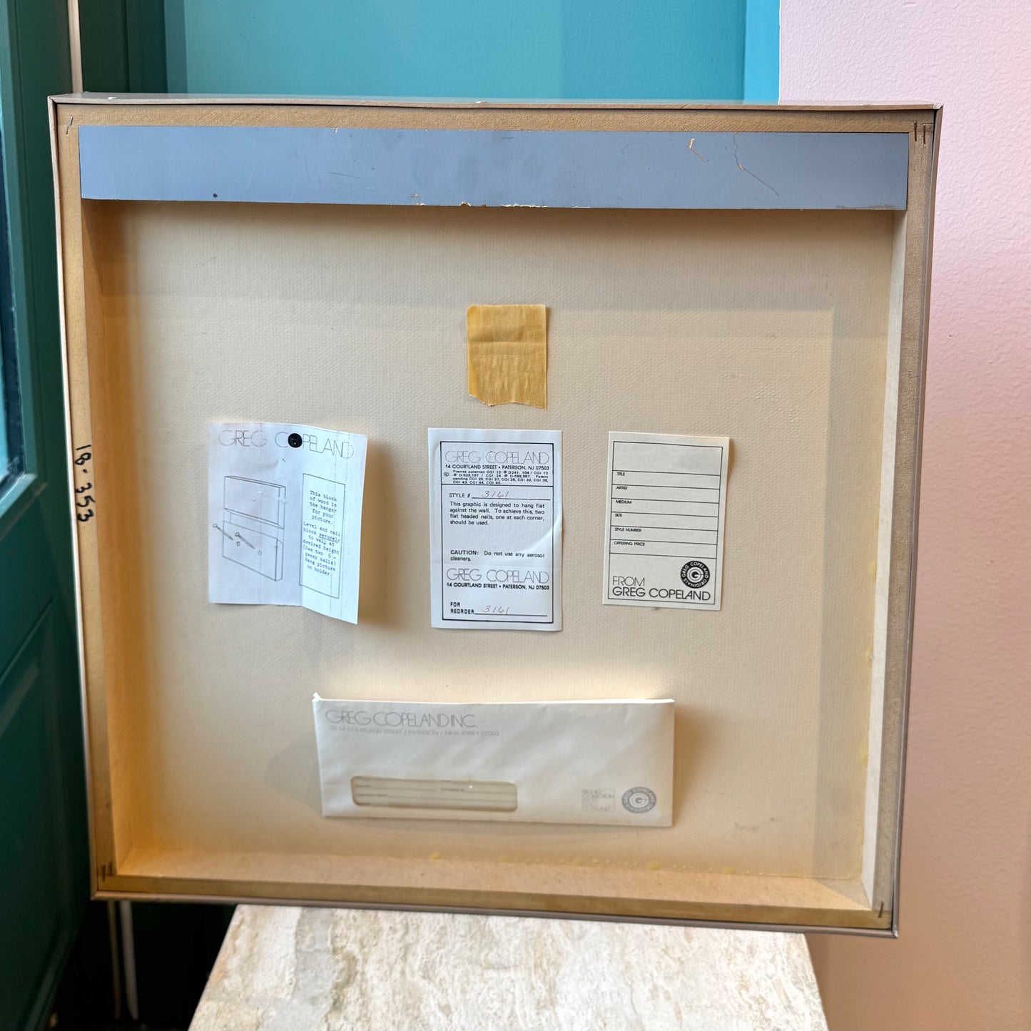 Vintage 1970's Framed 3D Paper Sculpture Shell Artwork by Rebecca Melville Miller for Greg Copeland