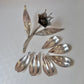 Vintage Silver-Plated Flower with Individual Petal Ashtray/Dishes by PLAME Spain