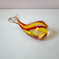 Vintage Murano Glass Style Red and Yellow Whale Paperweight