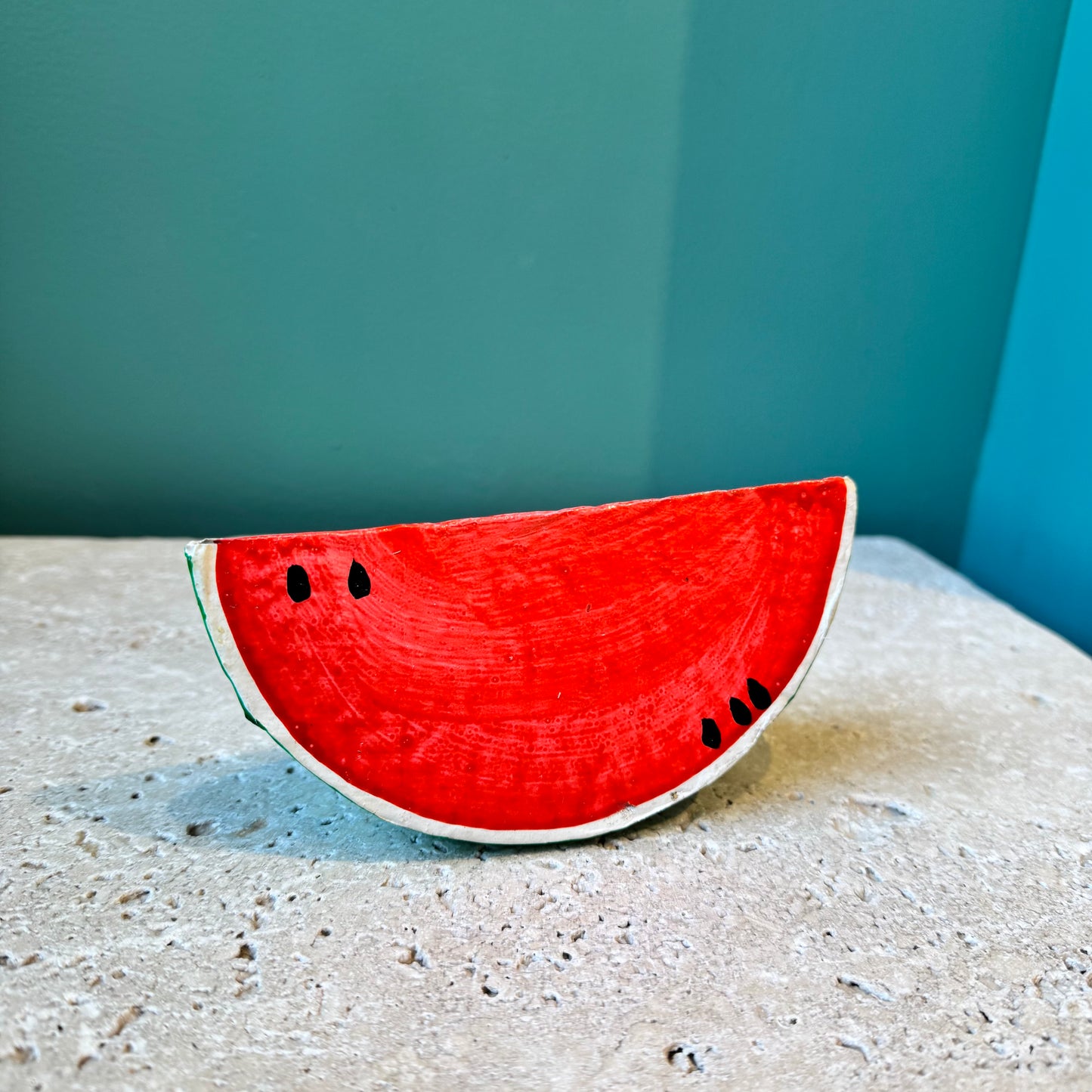 Vintage Paper Mache Watermelon Slice