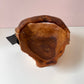 Vintage Hand-Crafted Live Edge Carved Wooden Root Bowl
