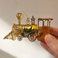 Vintage Tin 'Noel' Train Ornament