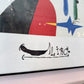 Vintage Framed Poster Titled "Et Fixe Les Cheveaux" by Joan Miró