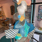 Vintage Hand Crafted Bentwood and Metal Picasso Chair by OLF