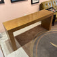 Vintage Karl Springer Style Faux Snake Embossed Console Table