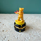 Cat Playing Fiddle Hand Painted Ceramic Trinket Box