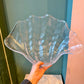 Large Vintage Lucite Clam Shell Bowl