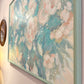 Vintage Teal and Blush Floral Framed Artwork