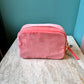 Coral Velvet Makeup Bag by Elizabeth Scarlett