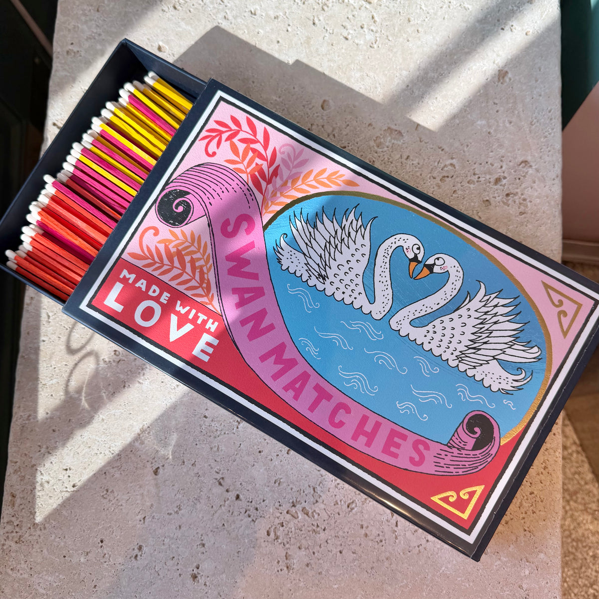 Two Swans Giant Safety Matches by Archivist