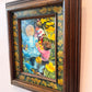 Vintage Small Original Framed "The Buttercup Day" 1982 Acrylic on Board Painting by Phyllis Londraville