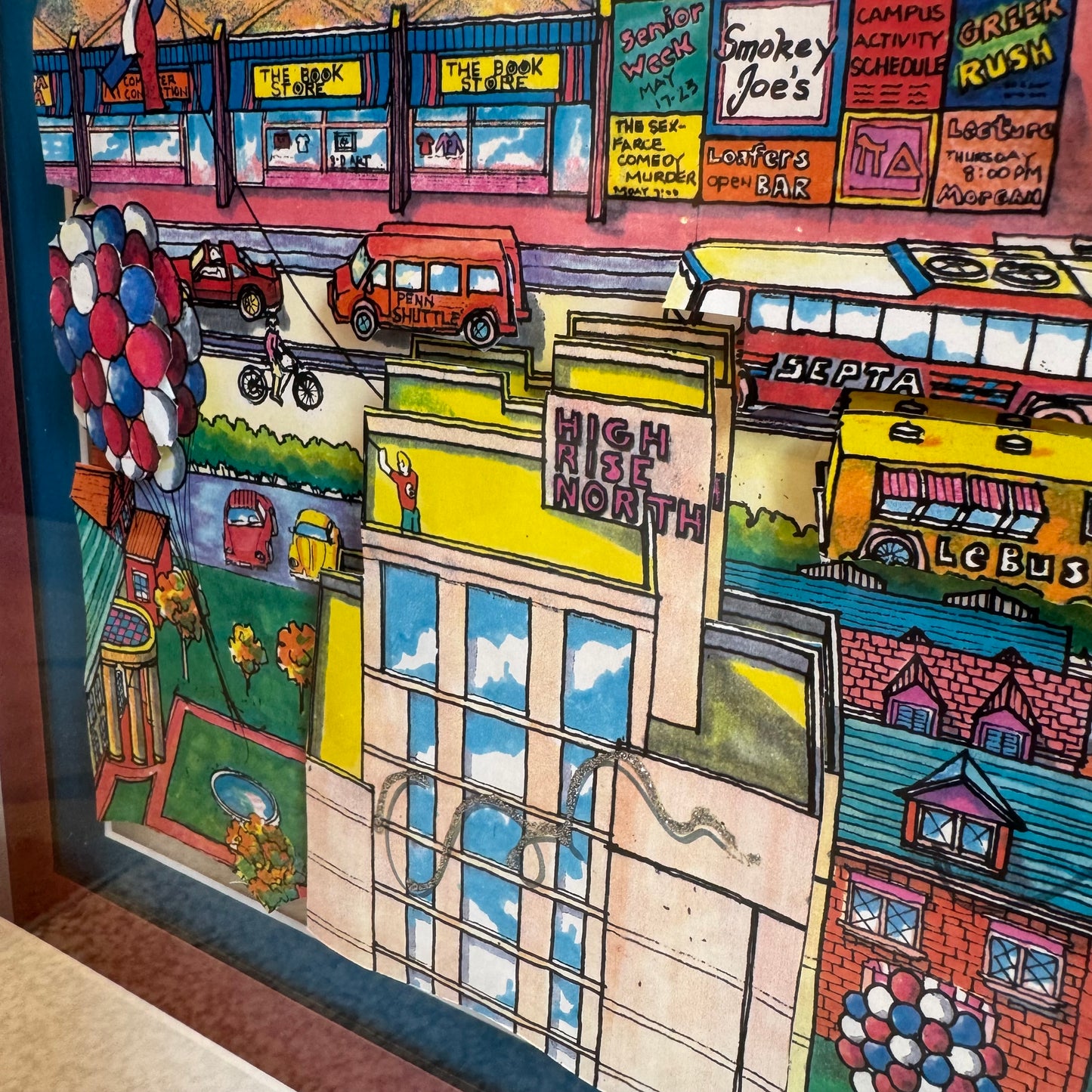 Vintage "University of Pennsylvania" 3D Artwork Signed Numbered Artist Proof by Szynal