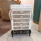 1980’s Tessellated Stone Chest of Drawers/Jewelry Armoir by Renoir Designs