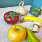 Set of 8 Vintage Mexican Folk Art Paper Mache Fruit & Vegetables
