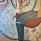 Vintage Folk Art Child on Rocking Horse Wooden Box by Regina Dodson