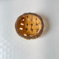Vintage Small Poppyseed Salt Dough Woven Bagel Bread Bowl