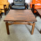 Mid Century Modern Jens Risom Style Walnut and Laminate Floating Coffee/Side Table