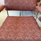 Vintage Set of 4 Milo Baughman '1188' Chrome and Orange Wool Dining Chairs