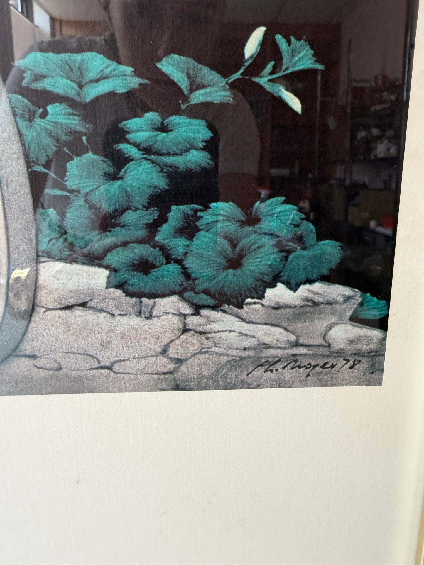 Vintage 1978 Philippe Noyer Art Expo Poster 'Girl on Bike'- Framed