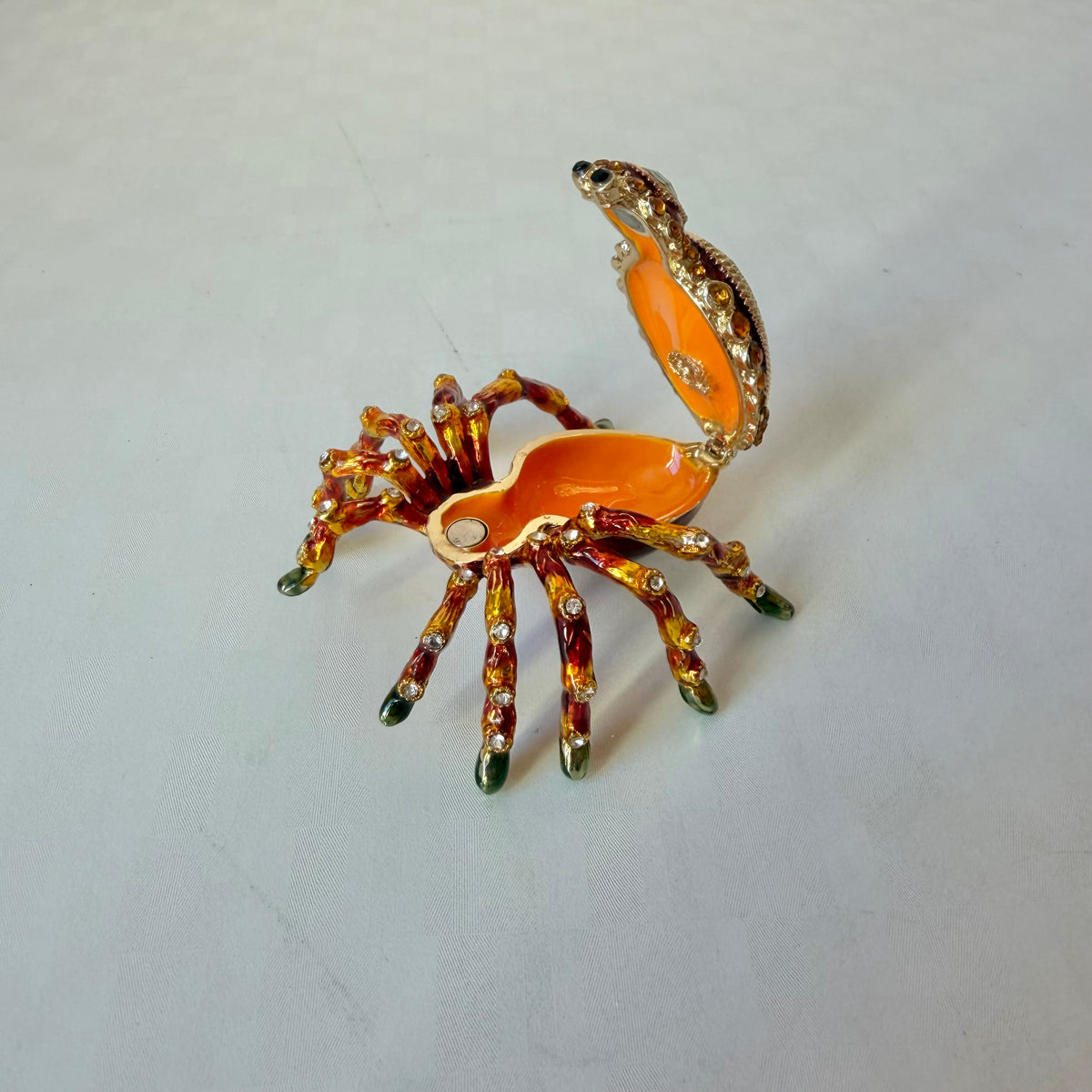 Jeweled Spider Trinket Box