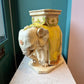 Vintage Elephant Plant Stand Side/Accent Table