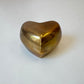 Vintage Brass Heart Box
