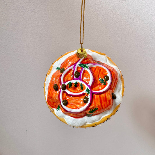 Bagel With Lox Holiday Ornament