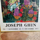 Vintage Framed Joseph Ghin Exhibition Poster