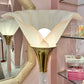 Vintage Pink Lucite Floor Lamp with Large Calla Lily Flower Shade