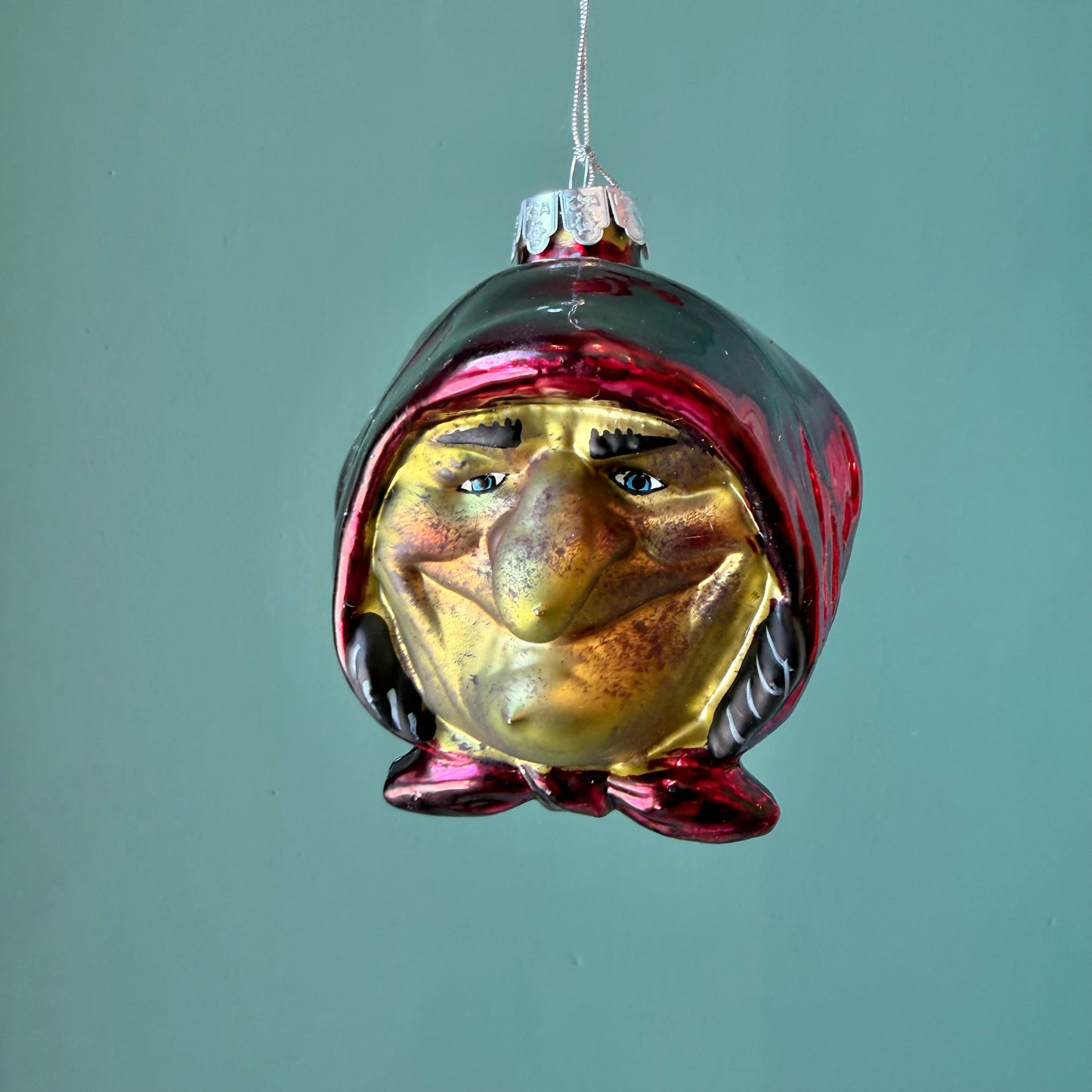 Gorenaments Glass "Babushka" Witch Ornament