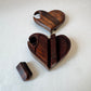 Vintage Wooden Heart Puzzle Box