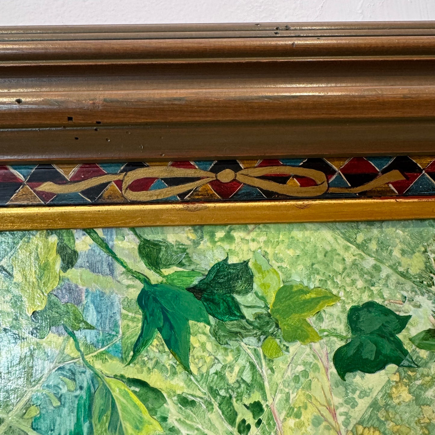 Vintage Original Framed "Summer Fantasy" 1982 Acrylic on Board Painting by Phyllis Londraville