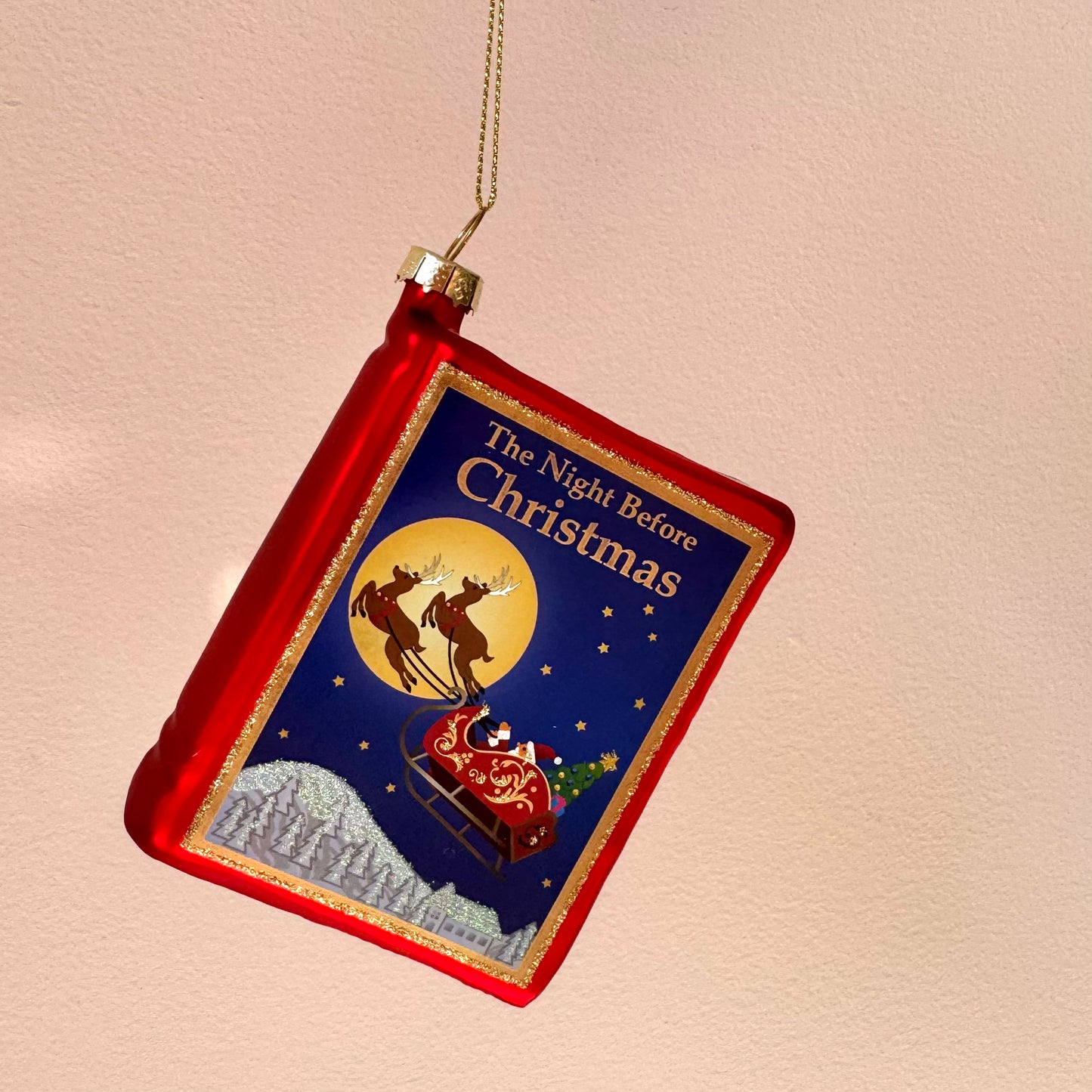 Night Before Christmas Book Ornament