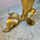 Extra Large Vintage Brass Dolphin Statue