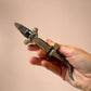 Vintage Brass Crocodile Nutcracker