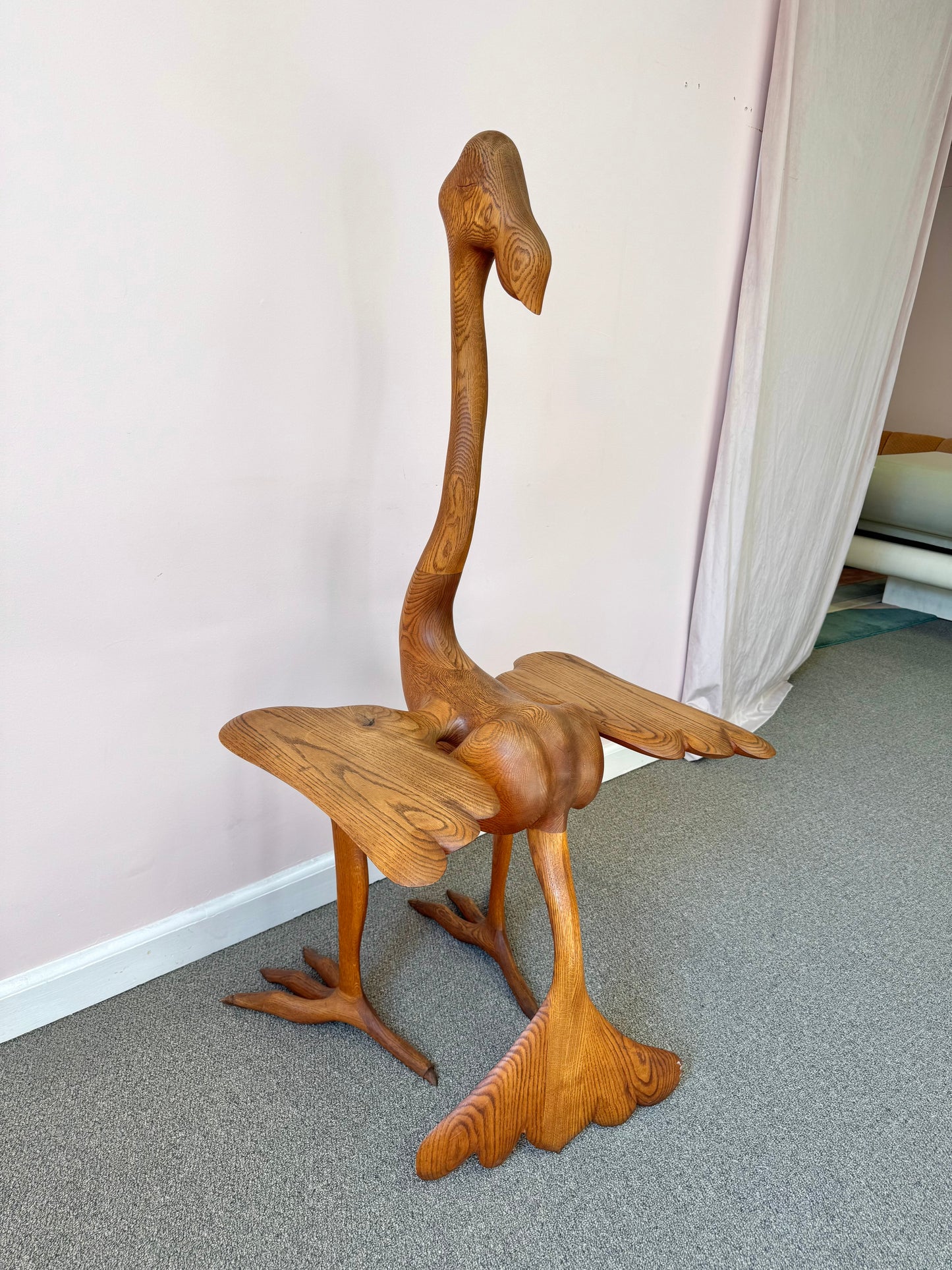 1980 Andrew Willner Ostrich Table/Signed and Dated
