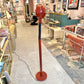 Vintage Postmodern Lightolier Style Red Gooseneck Floor Lamp